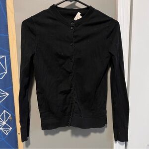 J. Crew Factory Black Cardigan Sweater